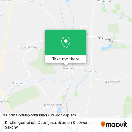 Kirchengemeinde Obernjesa map