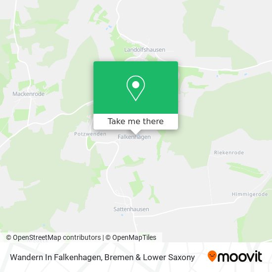 Wandern In Falkenhagen map