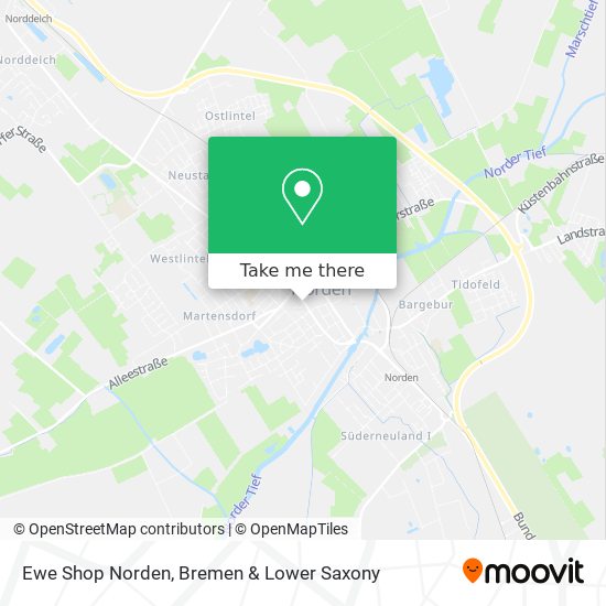 Ewe Shop Norden map