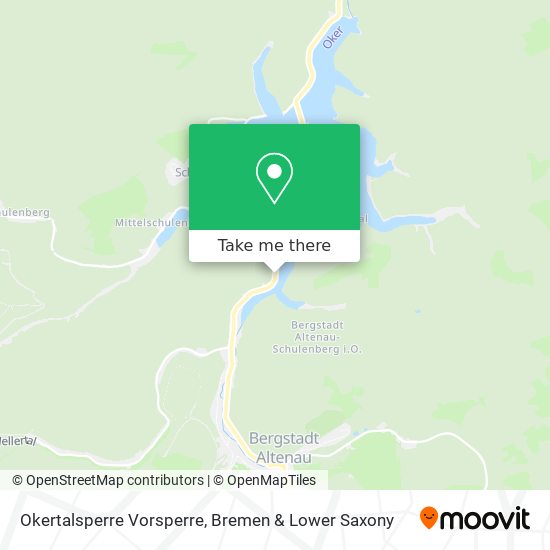 Okertalsperre Vorsperre map