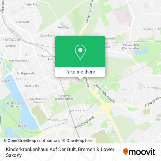 Kinderkrankenhaus Auf Der Bult map