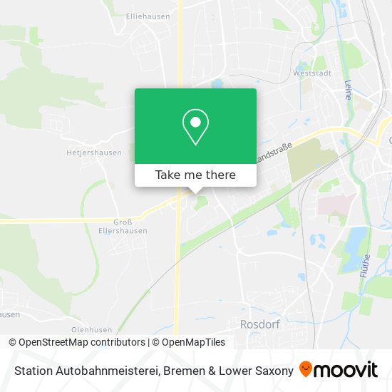 Station Autobahnmeisterei map