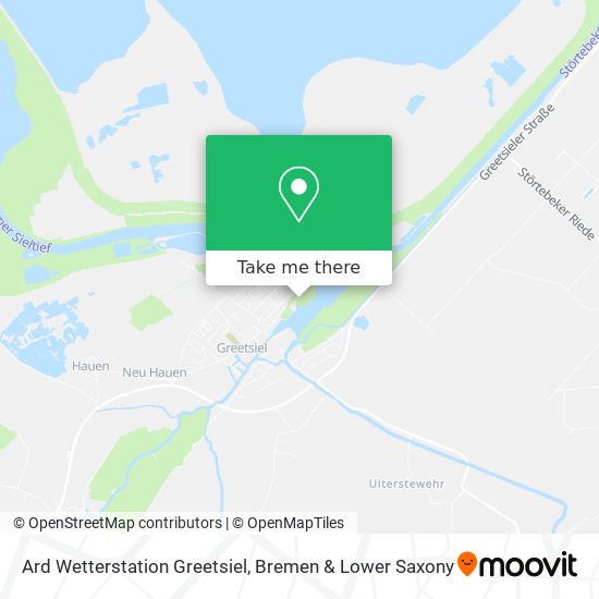 Ard Wetterstation Greetsiel map