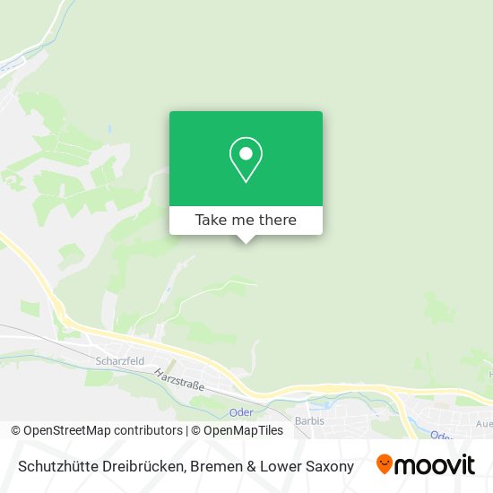 Schutzhütte Dreibrücken map