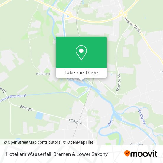 Hotel am Wasserfall map