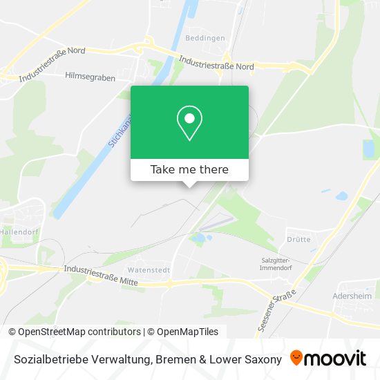 Sozialbetriebe Verwaltung map