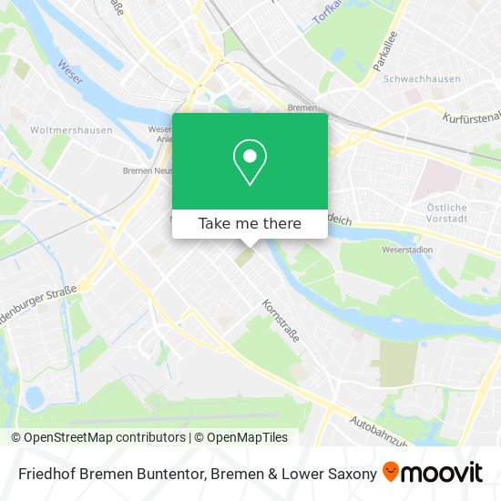 Friedhof Bremen Buntentor map