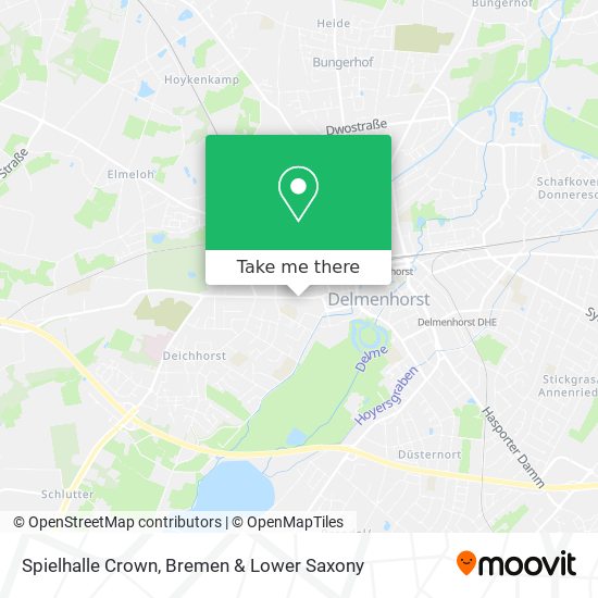 Spielhalle Crown map