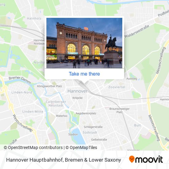 Hannover Hauptbahnhof map