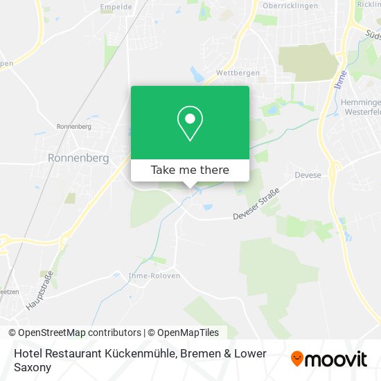 Hotel Restaurant Kückenmühle map
