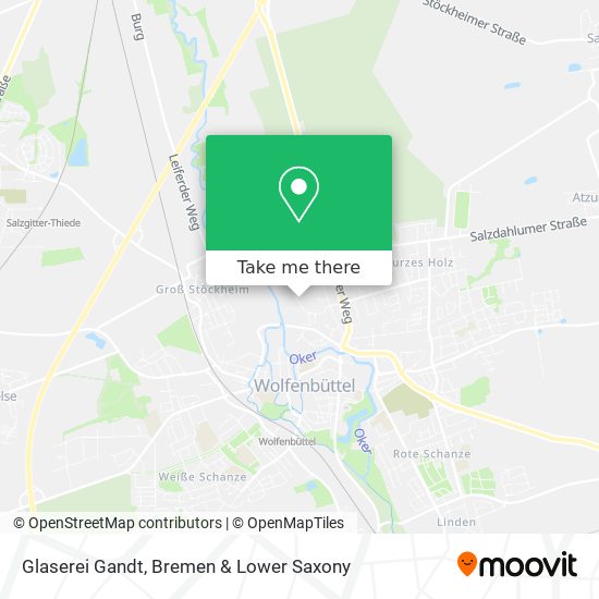 Glaserei Gandt map