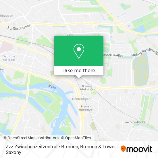 Карта Zzz Zwischenzeitzentrale Bremen