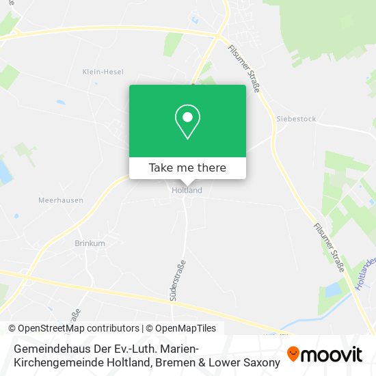 Gemeindehaus Der Ev.-Luth. Marien-Kirchengemeinde Holtland map