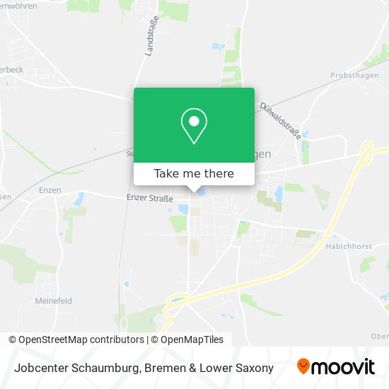 Jobcenter Schaumburg map