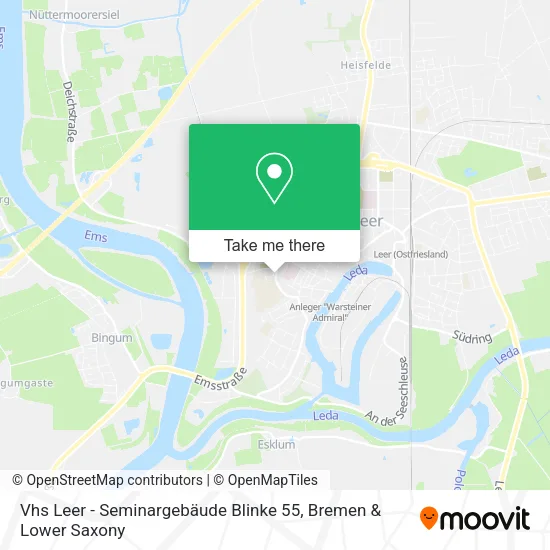 Карта Vhs Leer - Seminargebäude Blinke 55