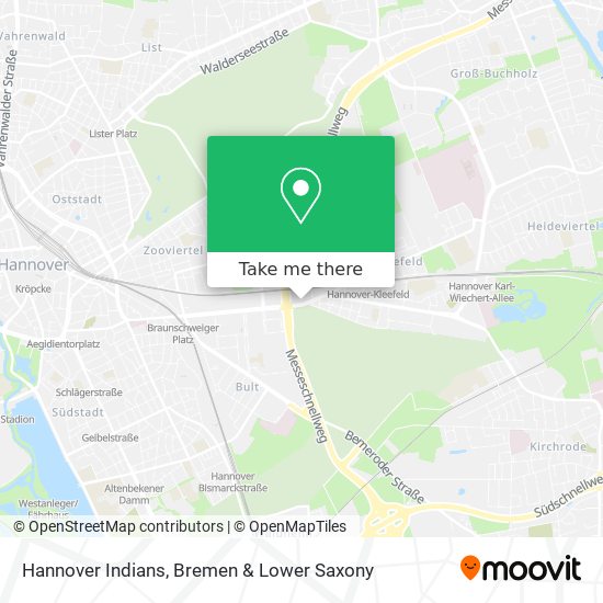 Hannover Indians map