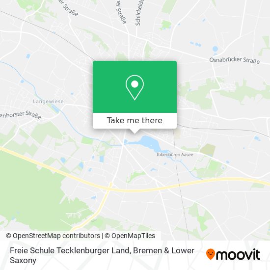 Freie Schule Tecklenburger Land map