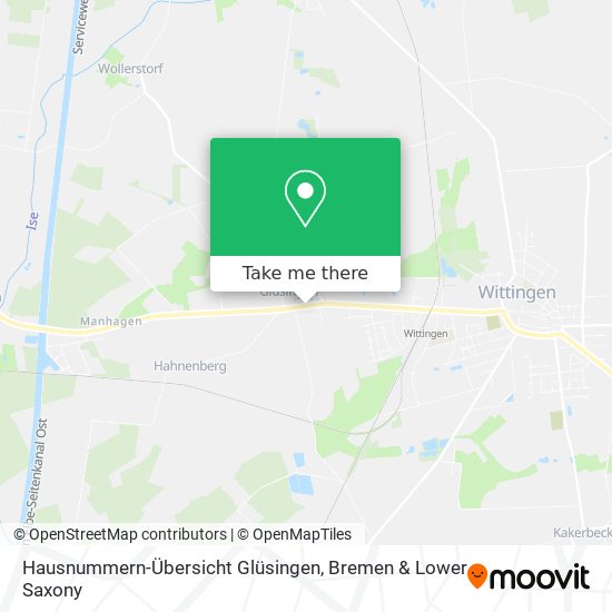 Hausnummern-Übersicht Glüsingen map
