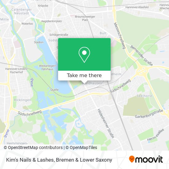 Kim's Nails & Lashes map