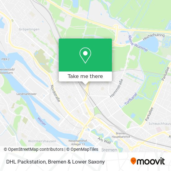 DHL Packstation map