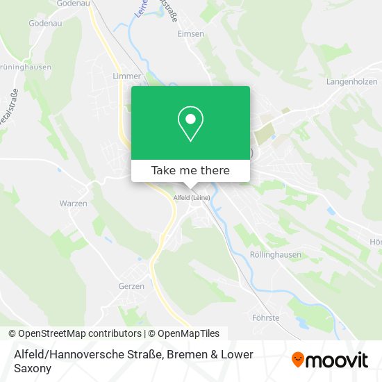 Alfeld/Hannoversche Straße map