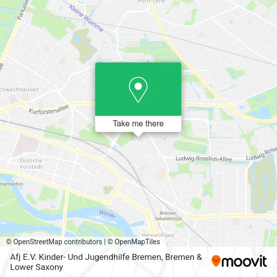 Карта Afj E.V.
Kinder- Und Jugendhilfe
Bremen