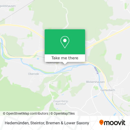 Hedemünden, Steintor map
