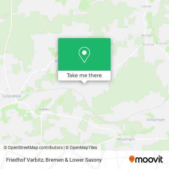 Friedhof Varbitz map