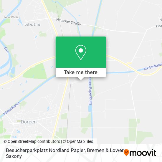 Besucherparkplatz Nordland Papier map