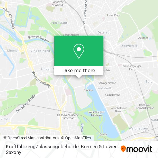 Kraftfahrzeug­Zulassungsbehörde map