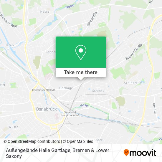Außengelände Halle Gartlage map