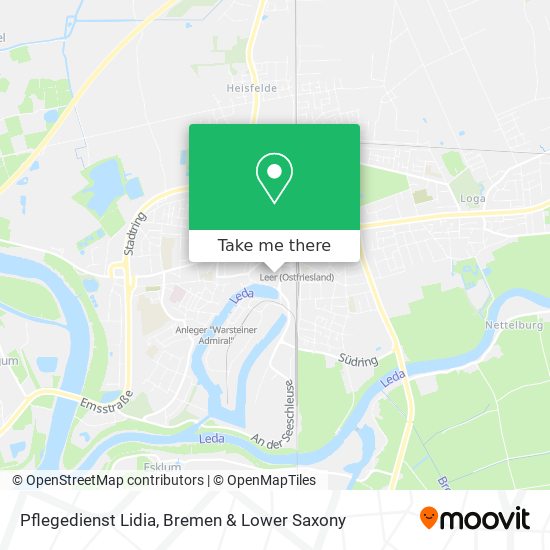 Pflegedienst Lidia map