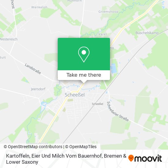 Kartoffeln, Eier Und Milch Vom Bauernhof map