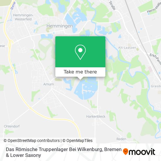 Das Römische Truppenlager Bei Wilkenburg map
