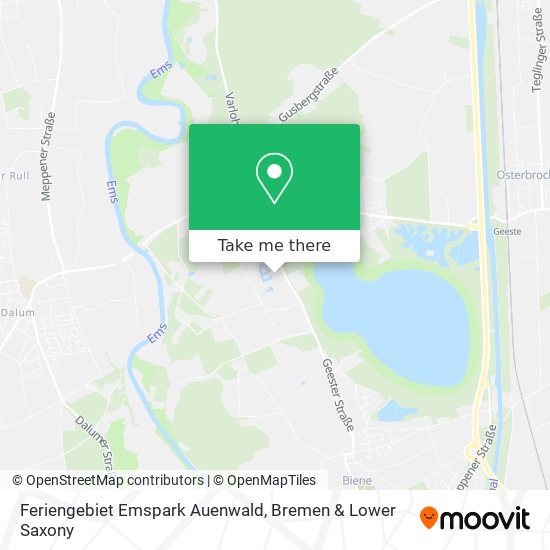 Feriengebiet Emspark Auenwald map