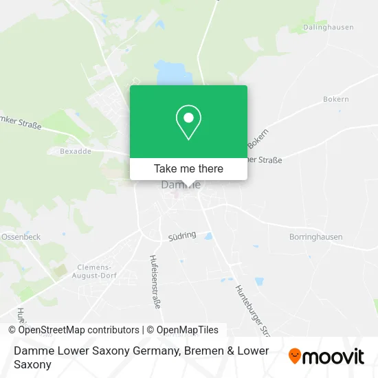 Карта Damme Lower Saxony Germany