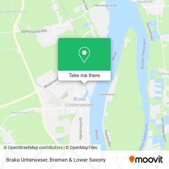 Brake Unterweser map