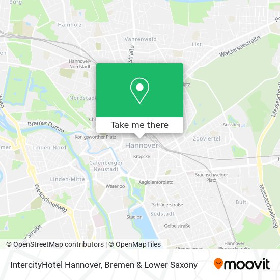 IntercityHotel Hannover map
