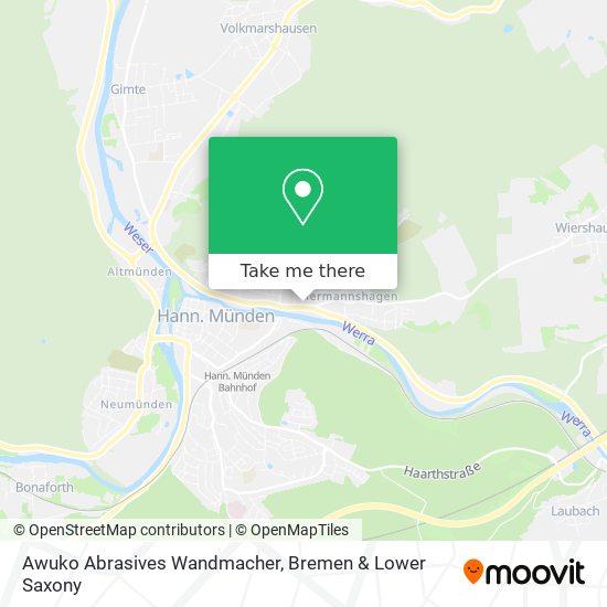 Awuko Abrasives Wandmacher map