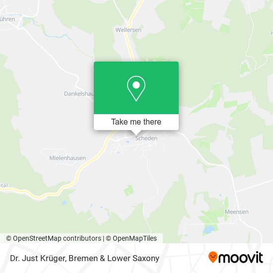 Dr. Just Krüger map