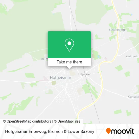 Карта Hofgeismar Erlenweg