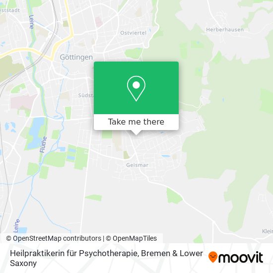 Heilpraktikerin für Psychotherapie map