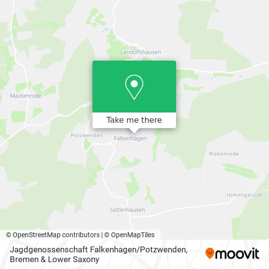 Jagdgenossenschaft Falkenhagen / Potzwenden map