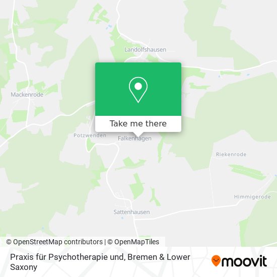Praxis für Psychotherapie und map