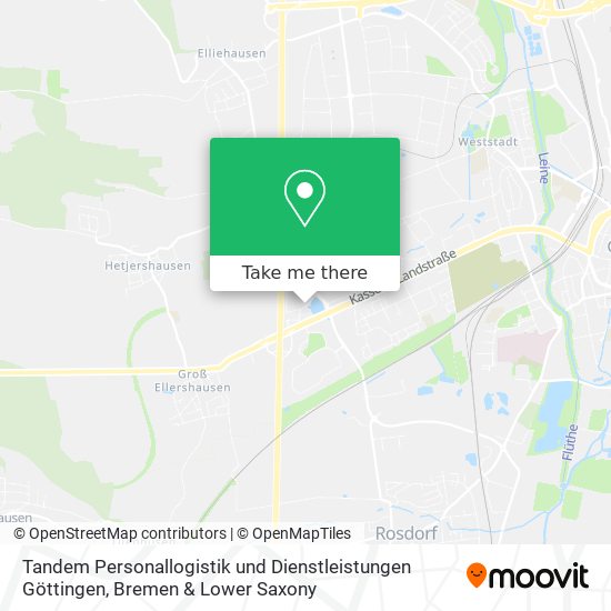 Tandem Personallogistik und Dienstleistungen Göttingen map