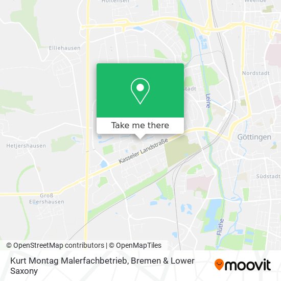 Kurt Montag Malerfachbetrieb map