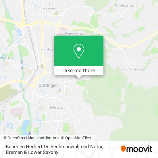 Bäuerlen Herbert Dr. Rechtsanwalt und Notar map