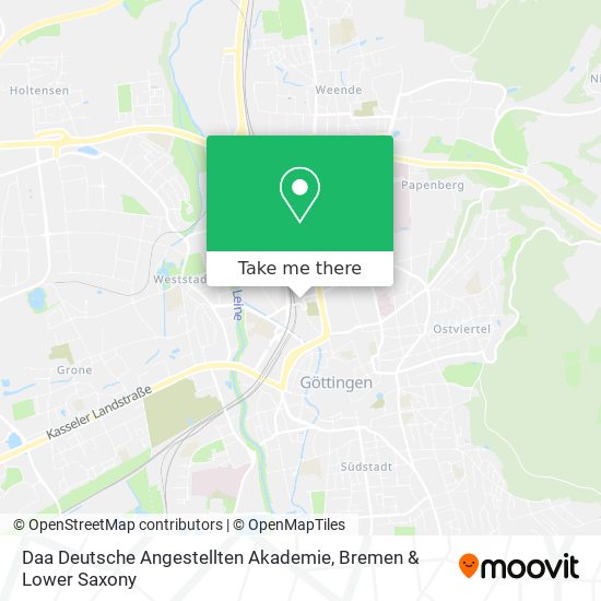 Daa Deutsche Angestellten Akademie map