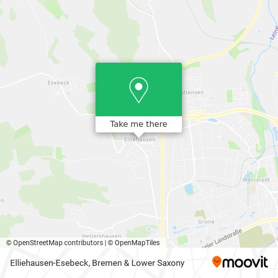 Elliehausen-Esebeck map