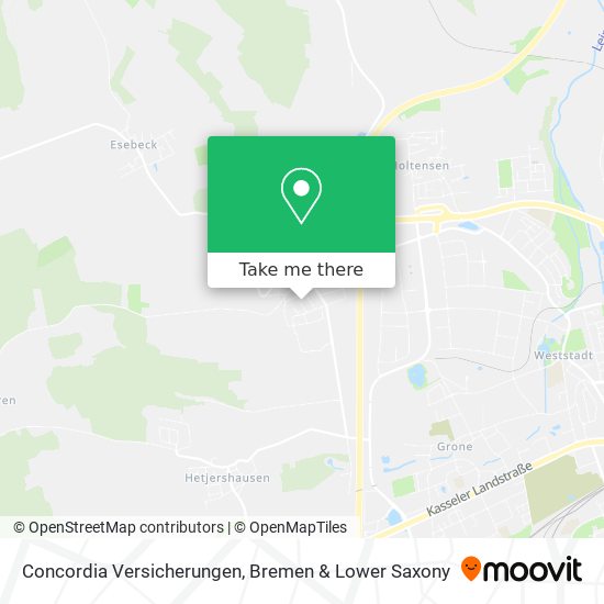 Concordia Versicherungen map